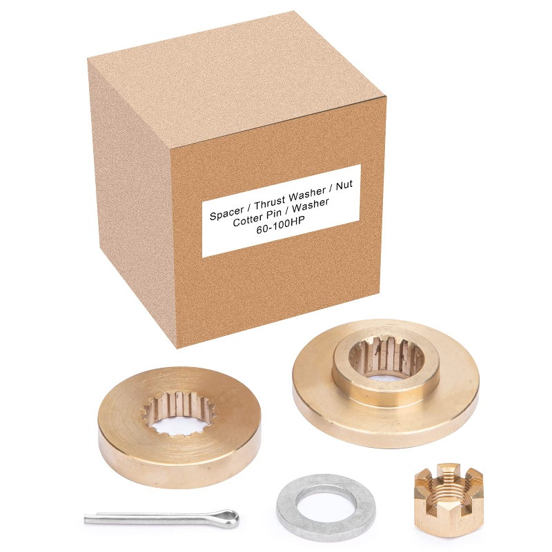 VIF Jason Marine Propeller Installation Hardware Kits fit Yamaha Outboard Propeller, Thrust Washer/Spacer/Washer/Nut/Cotter Pin Included (150-300hp) - Image 4